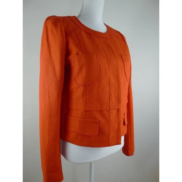 Comptoir Des Cotonniers Molia Cotton Orange Jacket - Picture 2 of 6